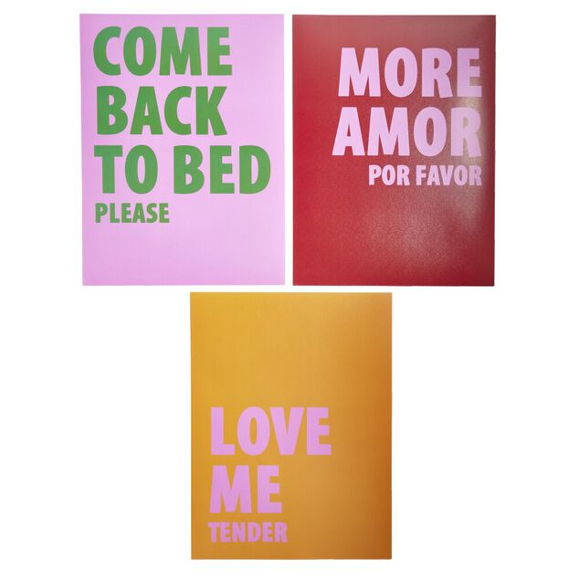 Affiche papier rose, rouge et orange 30x40cm