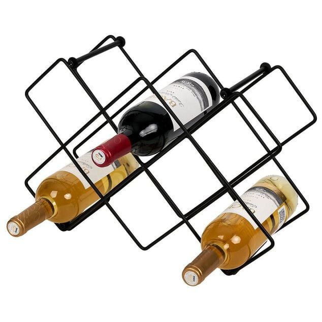 Range bouteille en fer 42x14x28 cm