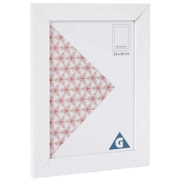 Cadre photo blanc 1 vue 18 x 24 cm