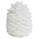 Pomme de pin effet cire à LED blanc Ø10xH12cm