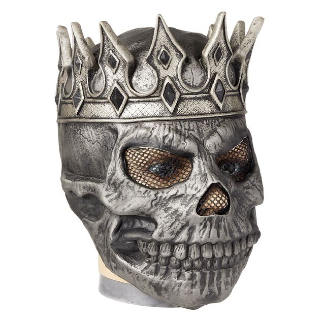 Masque Halloween d&eacute;mon avec couronne
