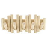 Patère rabattable en bois 5 crochets L38xH16cm