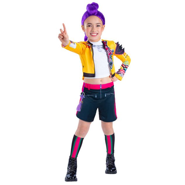 D&eacute;guisement enfant fille KPOP Rumi jaune 11/13ans