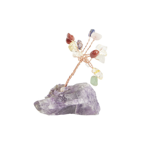 Arbre de vie en pierre naturelle sur Druse H8cm - 2 mod&egrave;les