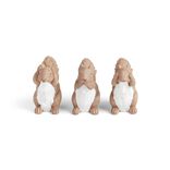 Statuettes 3 &eacute;cureuils de la sagesse H8,5cm