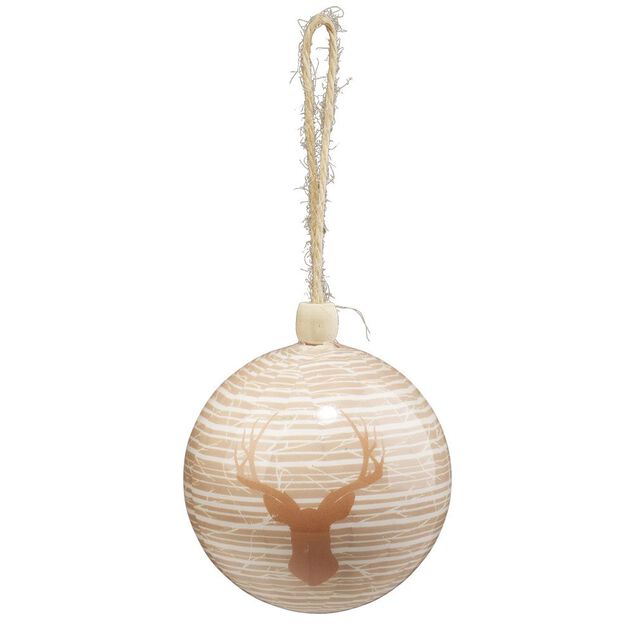 Boule de No&euml;l design for&ecirc;t &Oslash;8cm