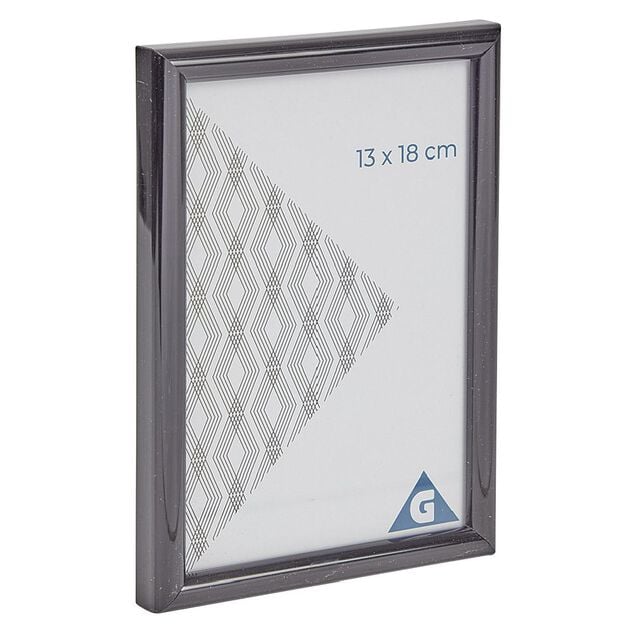 Cadre photo plastique noir 14x19cm pour photo 13x18cm
