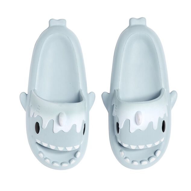 Chaussons requin plastique bleu unisex T36 à 45