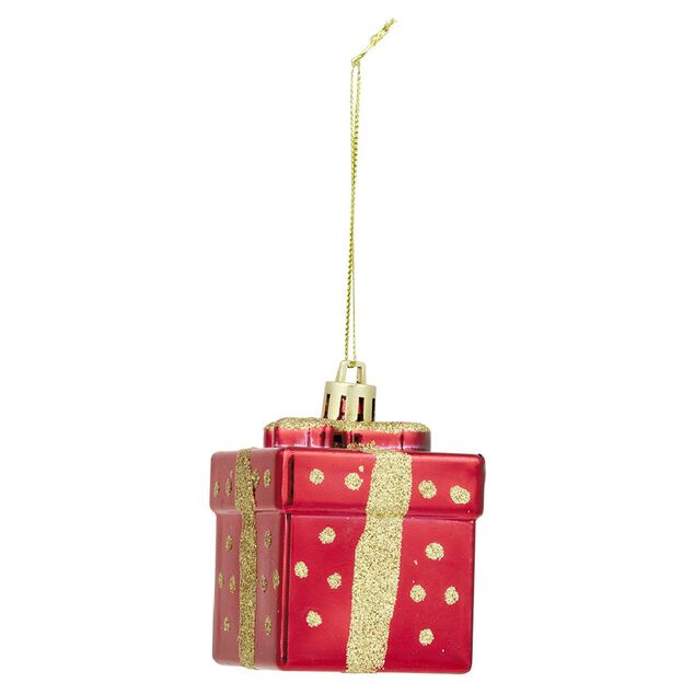D&eacute;coration de No&euml;l cadeau &agrave; suspendre  3 coloris