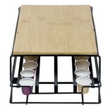 Support machine à café avec tiroir à capsules 21x31xH7,5cm