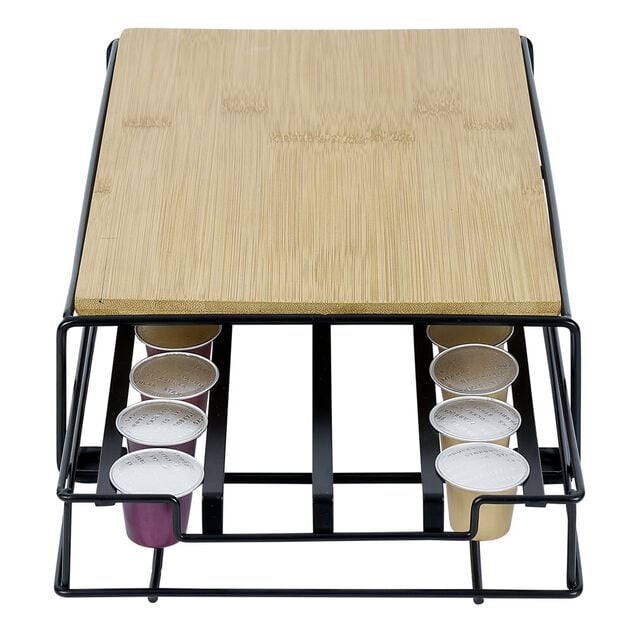 Support machine à café avec tiroir à capsules 21x31xH7,5cm