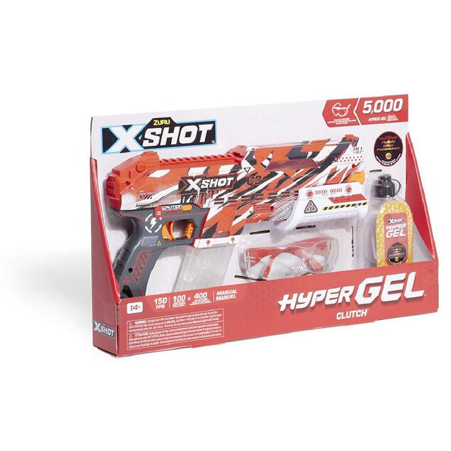 Pistolet X-Shot hypergel avec lunettes de protection