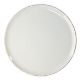 Assiette plate Lisbonne en gr&egrave;s gris &Oslash;27cm