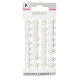 Mini pince plastique transparent x32