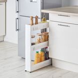 Desserte resserre cuisine étroite sur roulettes 3 niveaux