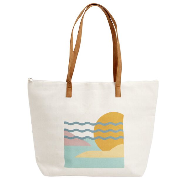 Sac isotherme fraîcheur aluminium 2 anses motif paysage 27L 53x53xH58cm