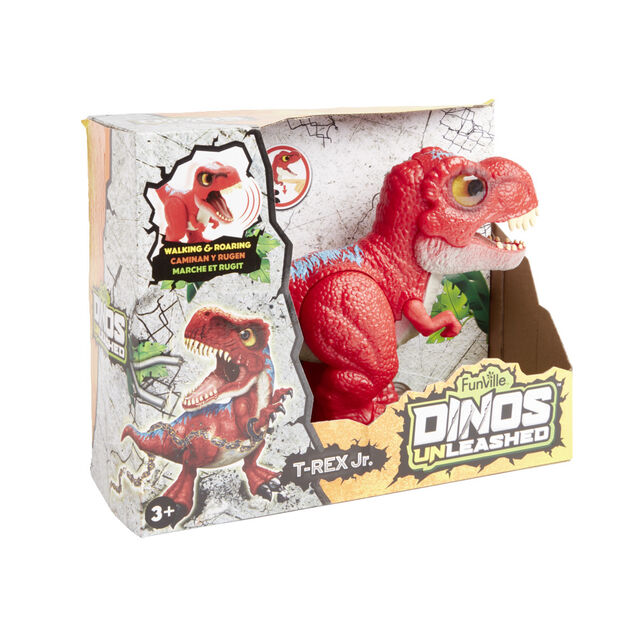 Figurine dinosaure b&eacute;b&eacute; marche et rugit - 3 mod&egrave;les