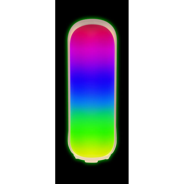 Enceinte lumineuse RGB 2X5W rechargeable &Oslash;8cmx22,4cm