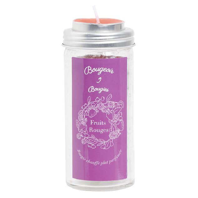 Bougeoir verre + 9 bougies chauffe-plats parfumées