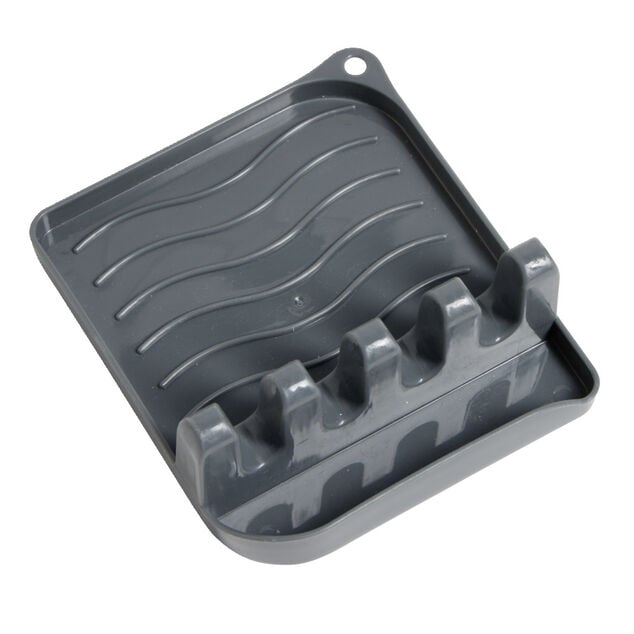 Support repose-cuill&egrave;res plastique gris