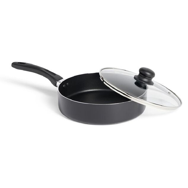 Sauteuse tous feux sauf induction aluminium noir &Oslash;24cm