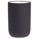 Gobelet c&eacute;ramique noir int&eacute;rieur blanc &Oslash;6,8xH10cm