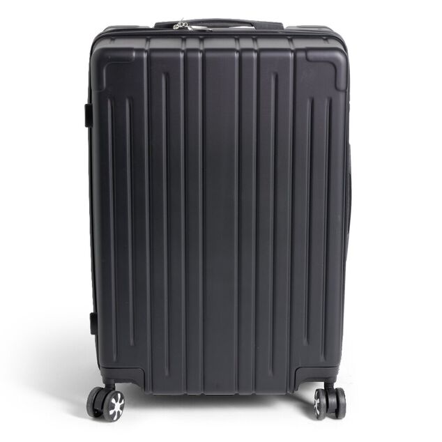 Valise cabine trolley &agrave; roulettes noir 61L moyen mod&egrave;le