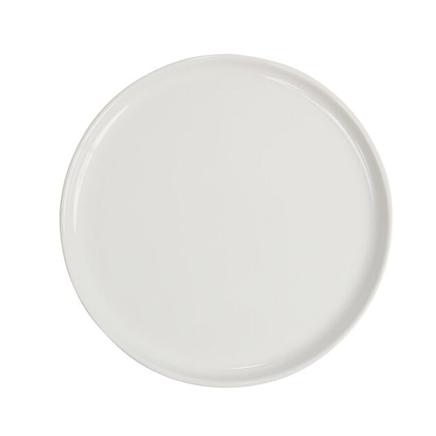 Assiette &agrave; dessert ronde porcelaine blanc Nordic &Oslash;22cm
