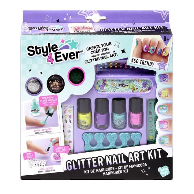 Atelier manucure enfant Style 4 Ever avec accessoires vernis stickers paillettes