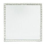 Miroir contour strass 10x10cm - 2 modèles rond ou carré