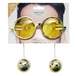 Lunettes disco avec pendentif (2 modèles)