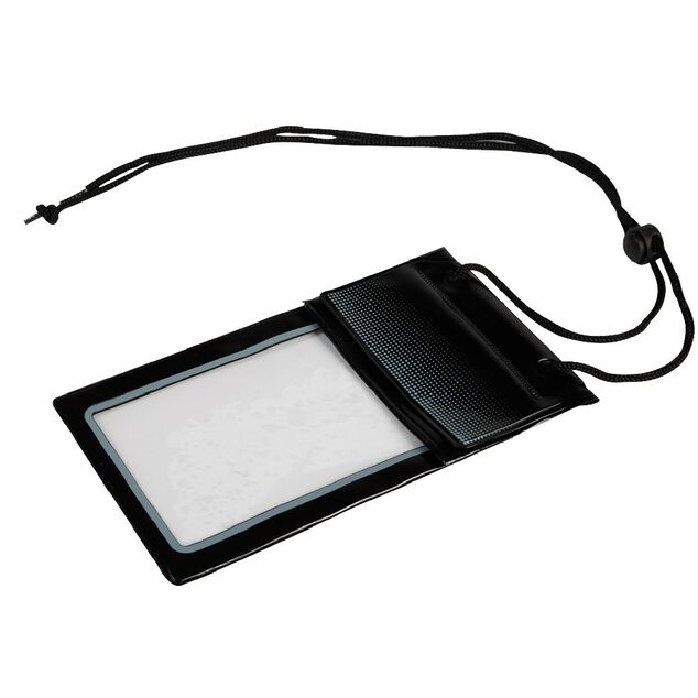 Pochette waterproof en plastique noir/vert