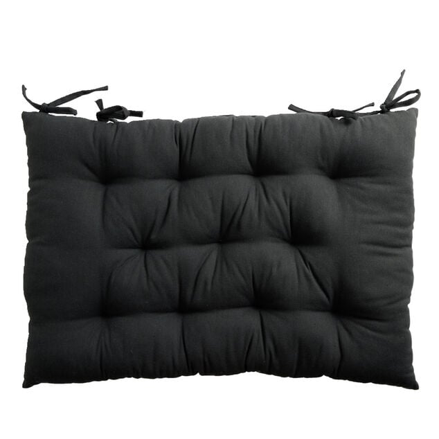 Coussin t&ecirc;te de lit rectangulaire gris 50x70cm