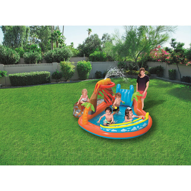 Aire de jeux Lagoon Bestway toboggan et coussin