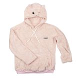 Sweat kawaii femme &agrave; capuche rose Taille unique 65xL105cm