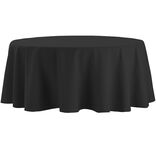 Nappe ronde noire unie