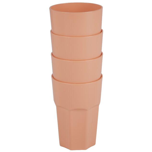Gobelet en plastique couleur unie x 4