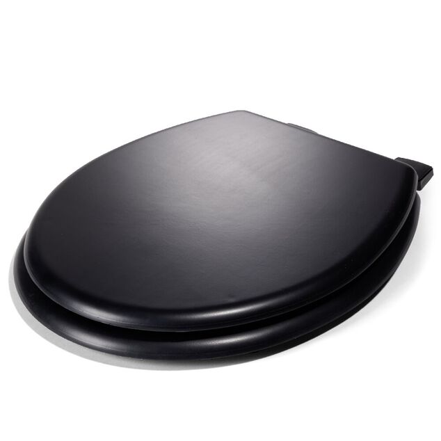 Abattant WC universel en bois noir