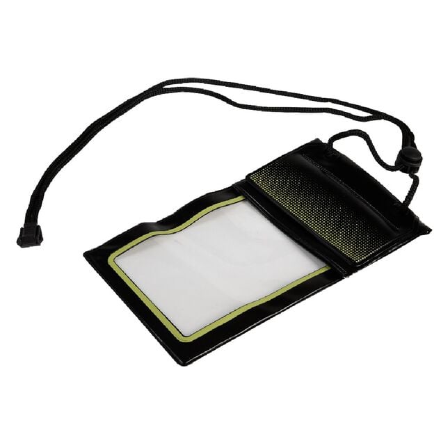 Pochette waterproof en plastique noir/vert