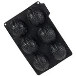 Moule g&acirc;teau silicone Halloween x6 cervelle 27x19xH3,5cm