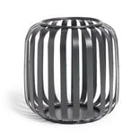 Lanterne ajourée métal noir Ø10xH12cm