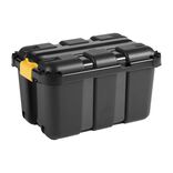 Box de rangement brico noir 50L