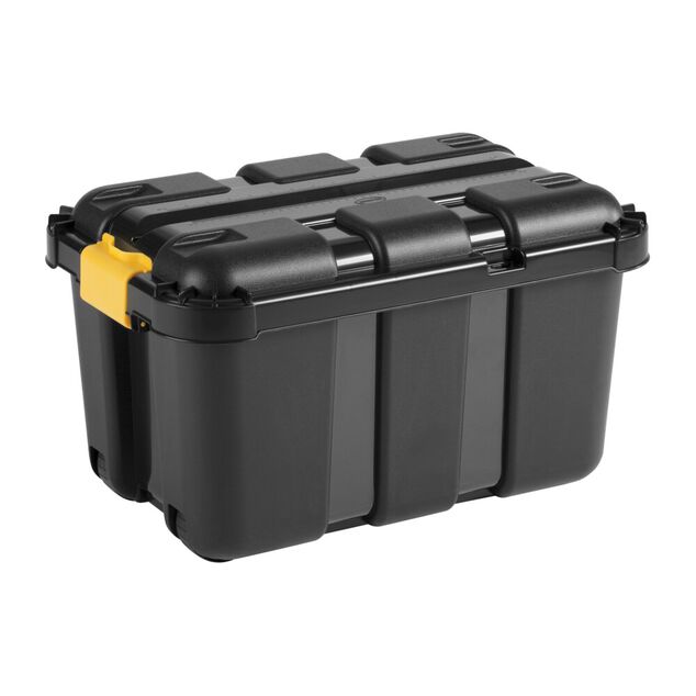Box de rangement brico noir 50L