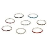 Bague &eacute;lastique imitation cristal