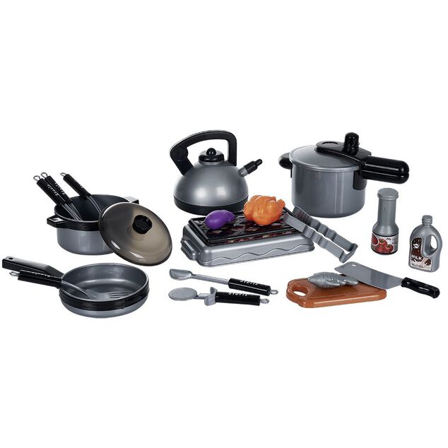 Dinette batterie avec ustensiles de cuisine Storiz 19 pi&egrave;ces