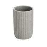 Gobelet salle de bain effet pierre en plastique Ø7,5xH11,5cm