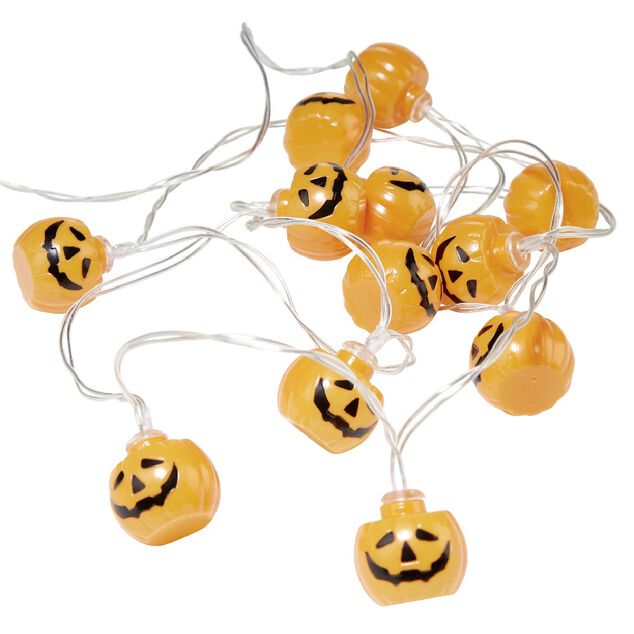 Guirlande lumineuse 12 led Halloween L165 cm (2 mod&egrave;les)