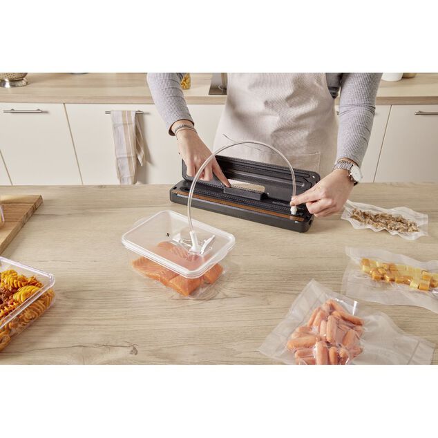 Bo&icirc;te de conservation sous vide 1L - 18,5x16,5xH6,2cm