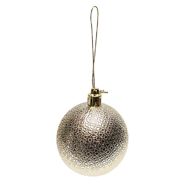 Boule de No&euml;l &agrave; motif relief brillant