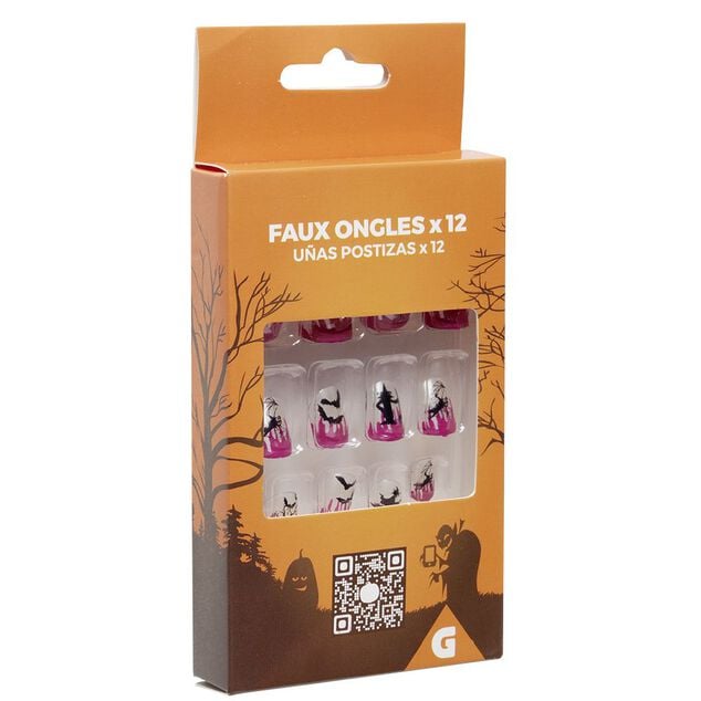 Faux ongles en plastique x12